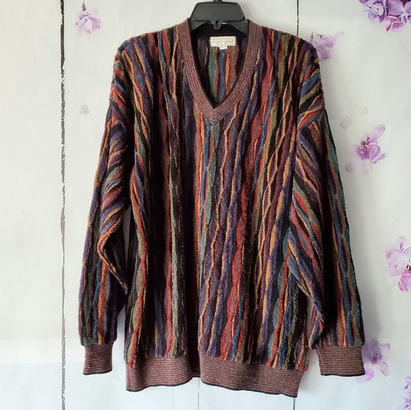 Norm Thompson Other - *SOLD* Norm Thompson Multicolor 3D Striped Sweater